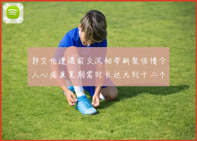 郭艾伦遭遇前交叉韧带断裂伤情令人心痛康复期需时长达九到十二个月